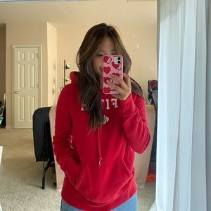 Abercrombie & Fitch Red Hoodie